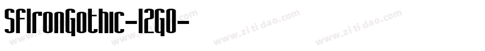 SfIronGothic-12G0字体转换