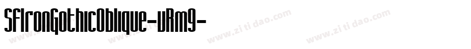 SfIronGothicOblique-vRm9字体转换