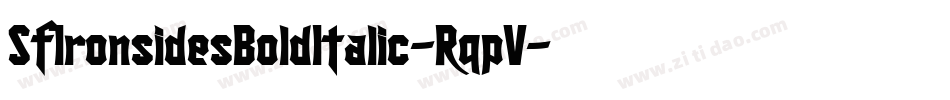 SfIronsidesBoldItalic-RqpV字体转换 SfIronsidesBoldItalic-RqpV字体转换