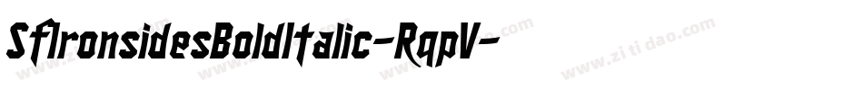SfIronsidesBoldItalic-RqpV字体转换 SfIronsidesBoldItalic-RqpV字体转换