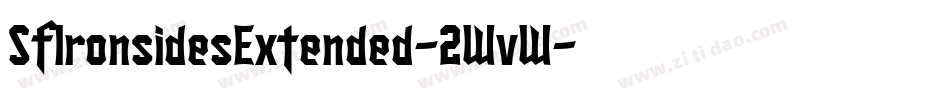 SfIronsidesExtended-2WvW字体转换 SfIronsidesExtended-2WvW字体转换