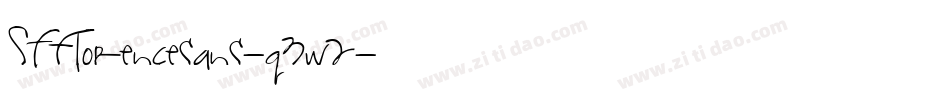 SfFlorencesans-q3w2字体转换 SfFlorencesans-q3w2字体转换
