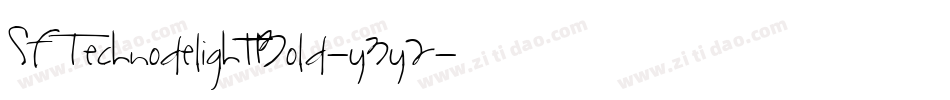 SfTechnodelightBold-y3y2字体转换 SfTechnodelightBold-y3y2字体转换