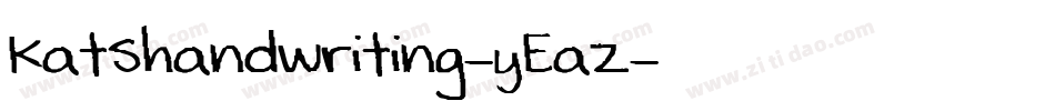 Katshandwriting-yEaZ字体转换