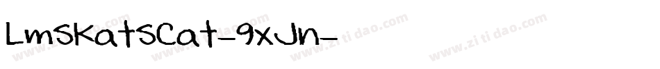 LmsKatsCat-9XJn字体转换