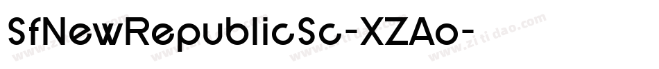 SfNewRepublicSc-XZAo字体转换 SfNewRepublicSc-XZAo字体转换