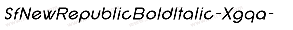 SfNewRepublicBoldItalic-Xgqa字体转换 SfNewRepublicBoldItalic-Xgqa字体转换