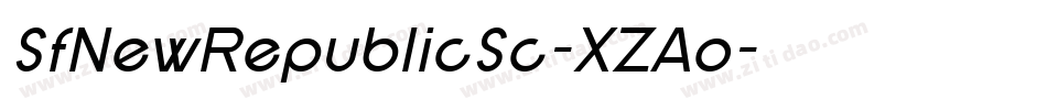 SfNewRepublicSc-XZAo字体转换 SfNewRepublicSc-XZAo字体转换
