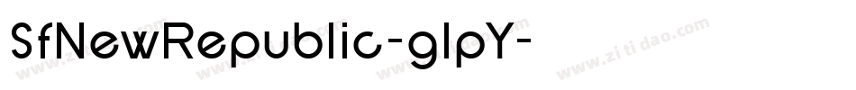 SfNewRepublic-glpY字体转换 SfNewRepublic-glpY字体转换