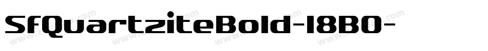 SfQuartziteBold-l8B0字体转换