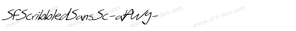 SfScribbledSansSc-aPWg字体转换 SfScribbledSansSc-aPWg字体转换
