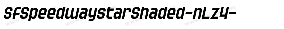 SfSpeedwaystarShaded-nLz4字体转换 SfSpeedwaystarShaded-nLz4字体转换