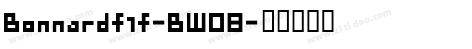 Bonnardflf-BW08字体转换