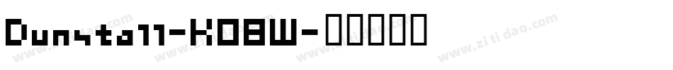 Dunstall-K08W字体转换