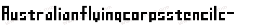 Australianflyingcorpsstencilc-0a09字体转换