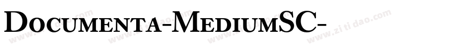 Documenta-MediumSC字体转换