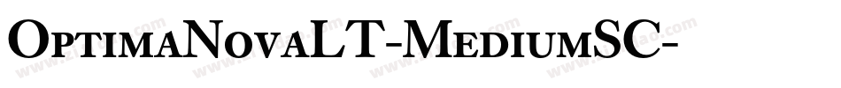 OptimaNovaLT-MediumSC字体转换
