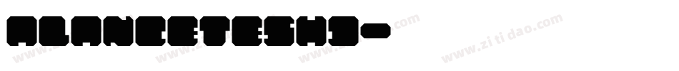 aLancetEShd字体转换