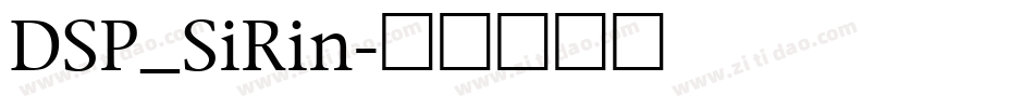 DSP_SiRin字体转换