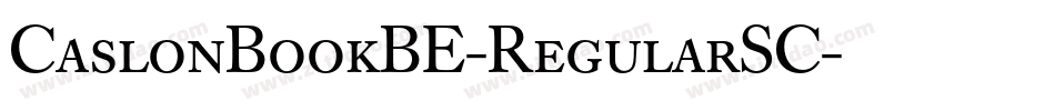 CaslonBookBE-RegularSC字体转换