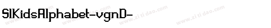 SlKidsAlphabet-vgnD字体转换
