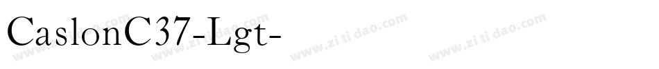 CaslonC37-Lgt字体转换
