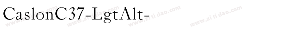 CaslonC37-LgtAlt字体转换