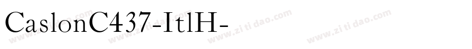 CaslonC437-ItlH字体转换