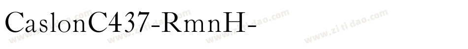 CaslonC437-RmnH字体转换
