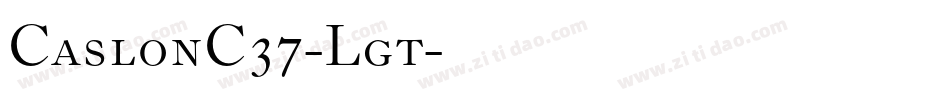 CaslonC37-Lgt字体转换
