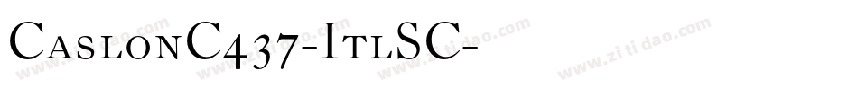 CaslonC437-ItlSC字体转换