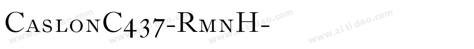 CaslonC437-RmnH字体转换