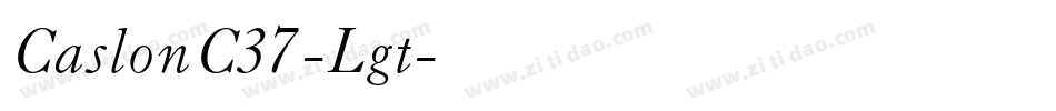 CaslonC37-Lgt字体转换