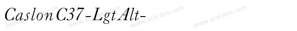 CaslonC37-LgtAlt字体转换