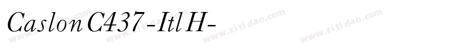 CaslonC437-ItlH字体转换