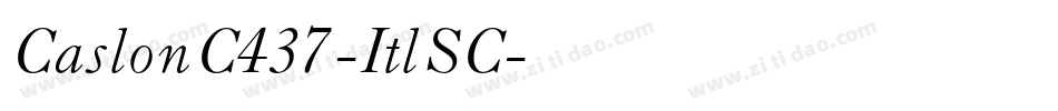 CaslonC437-ItlSC字体转换