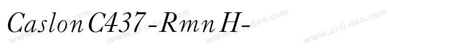 CaslonC437-RmnH字体转换