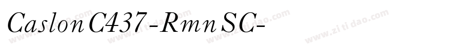 CaslonC437-RmnSC字体转换
