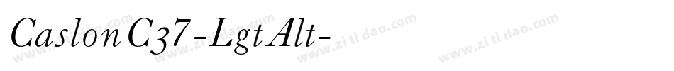 CaslonC37-LgtAlt字体转换