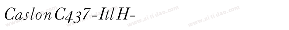 CaslonC437-ItlH字体转换