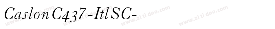 CaslonC437-ItlSC字体转换