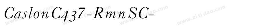 CaslonC437-RmnSC字体转换