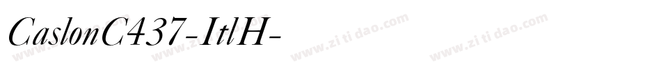CaslonC437-ItlH字体转换