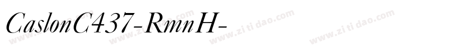 CaslonC437-RmnH字体转换