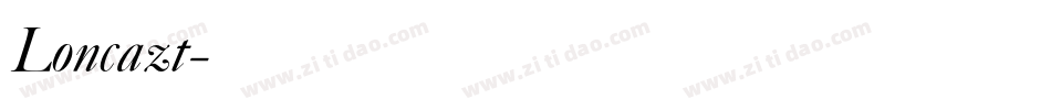 Loncazt字体转换