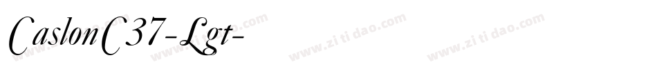 CaslonC37-Lgt字体转换