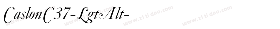 CaslonC37-LgtAlt字体转换