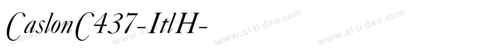 CaslonC437-ItlH字体转换