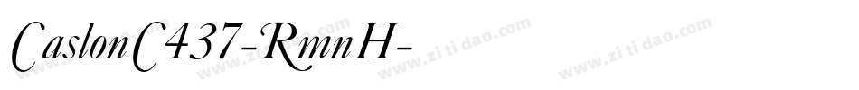 CaslonC437-RmnH字体转换