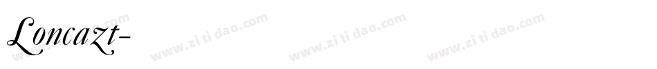Loncazt字体转换